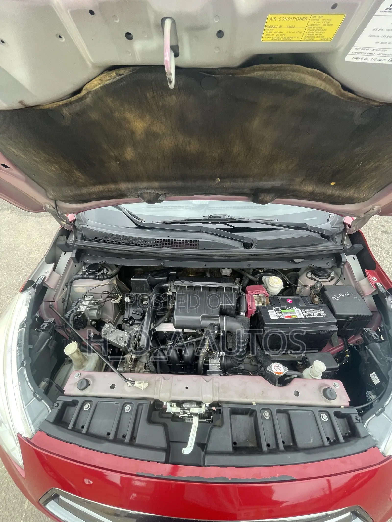 Mitsubishi Mirage 2017 Red