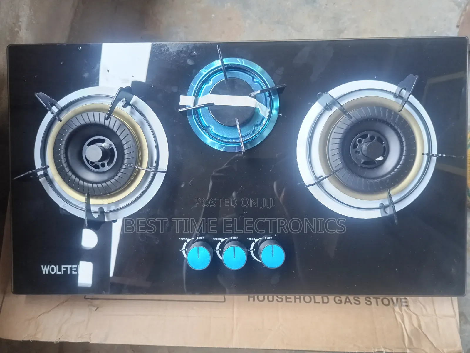 Wolftek 3 Burner CABINET Built-in Table Gas Hob
