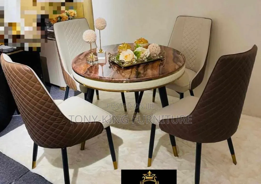 Classic 4-Seater Dining Table Set
