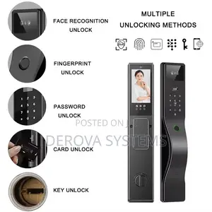 Smart Door Lock With Finger Print ,Passcode ,Card Unlock