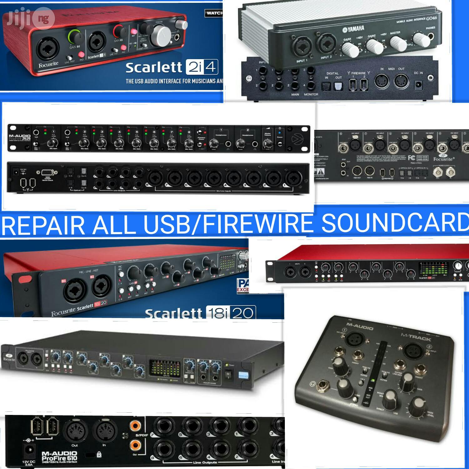 Repair All Soundcard/Studio Equipments