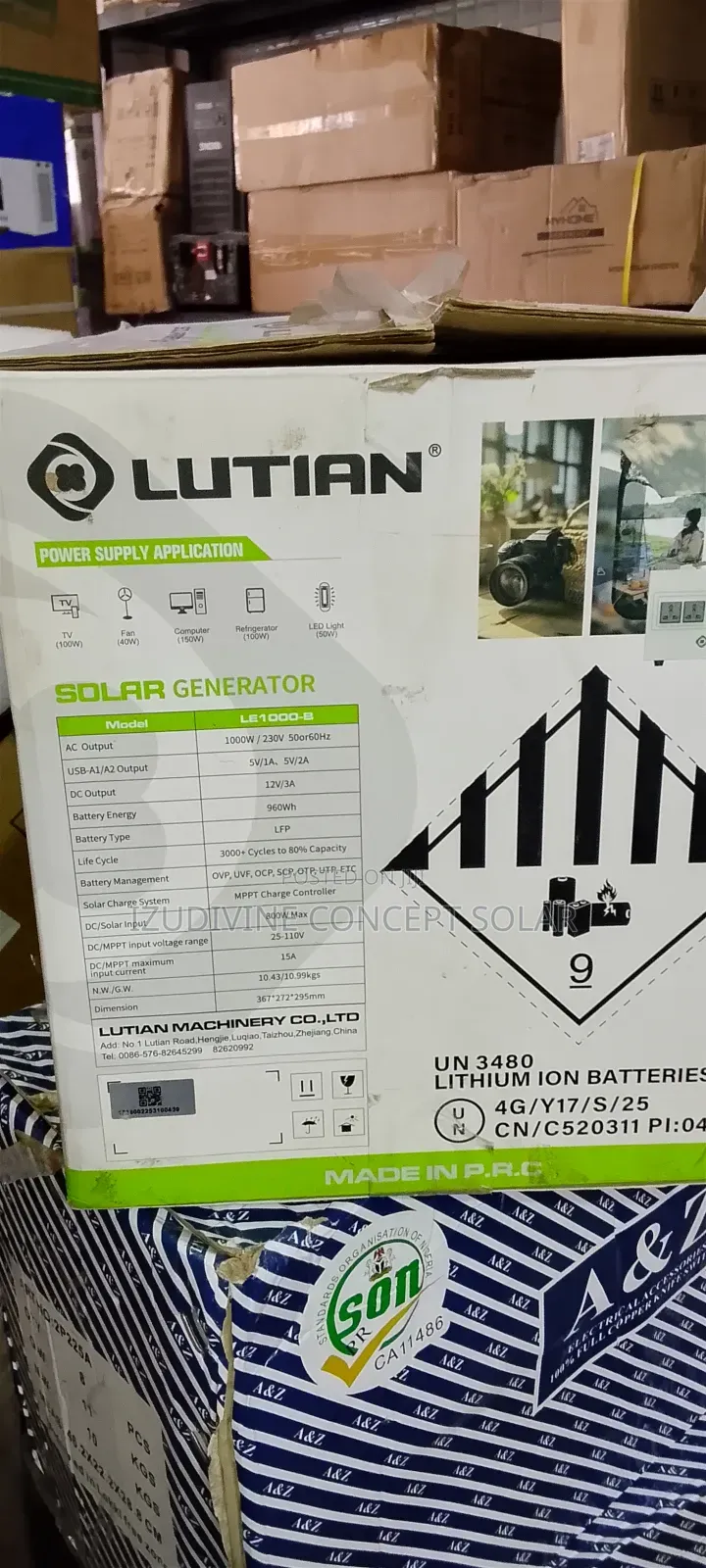 1000 B Lutian Solar Generator