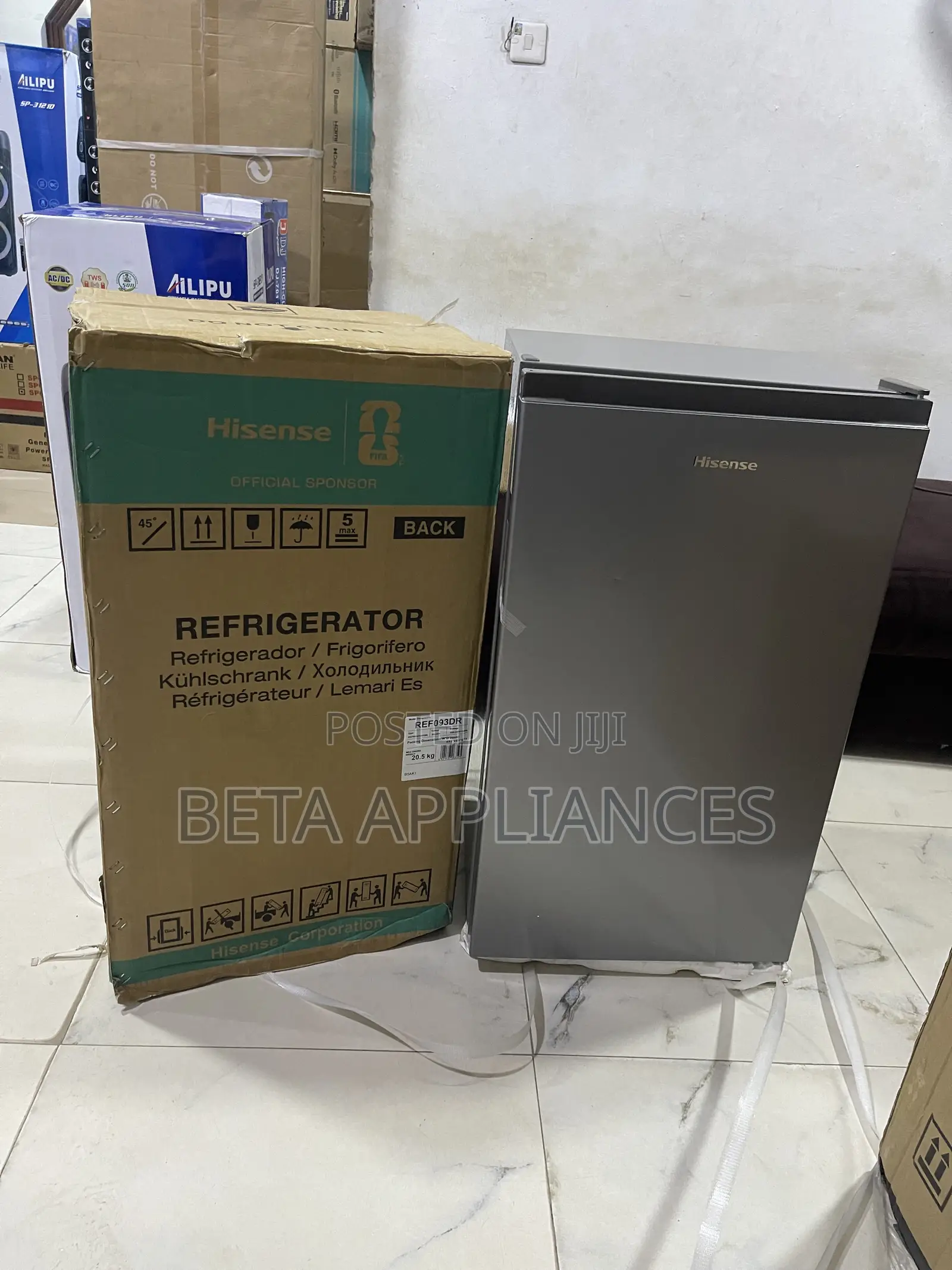 Compact Hisense Refrigerator With Freezer 90L