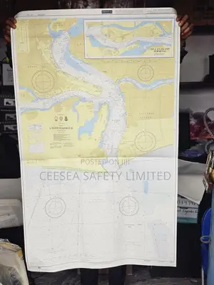 British Admiralty Nautical Chart 2812: Nigeria, Lagos Harbour