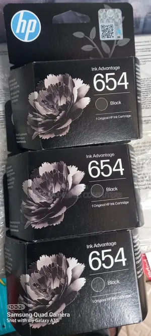 654 Original HP Printer Cartridge Ink