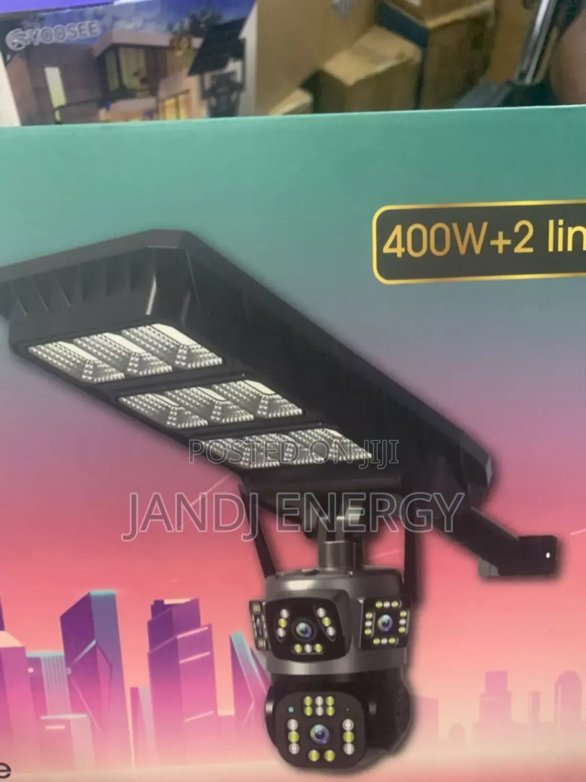 Solar CCTV Camera With 400watts Street Light