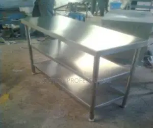 High Quality Stainless Steel Commercial Table With Double Under Layers