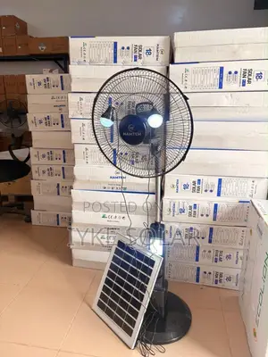 Hamtam Dc/AC Rechargeable Solar Fan 18inches