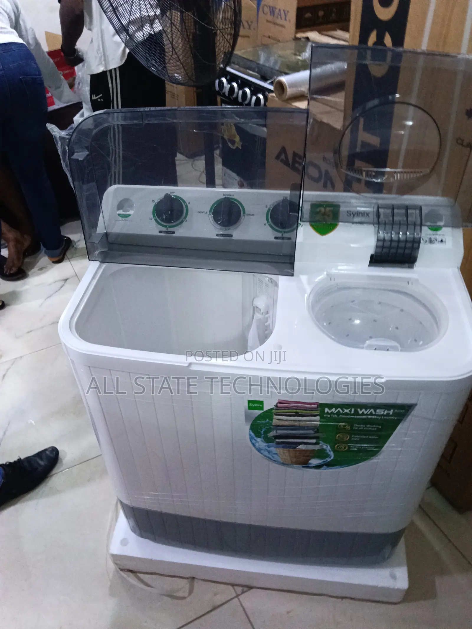 Syinix Semi Automatic Twin Tub 8.5KG