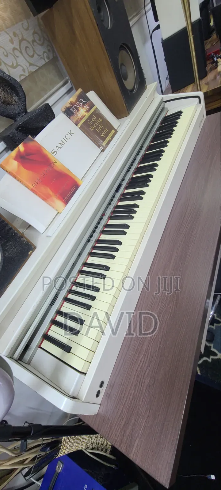 Samick White Grand Piano