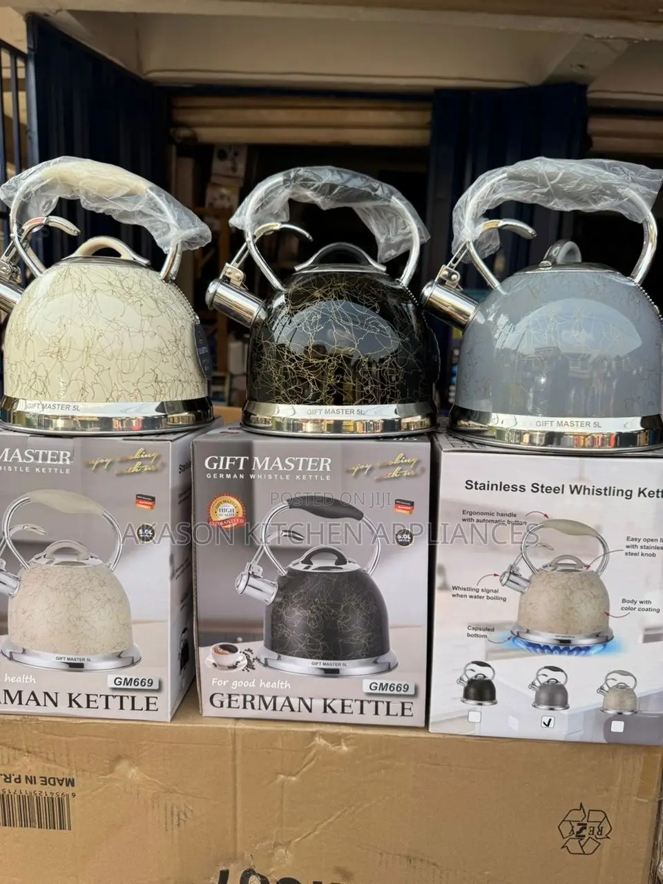 5L Quality German Whistling Kettle