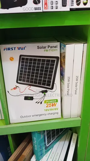 25Watt First Wei Branded Solar Panel Kit