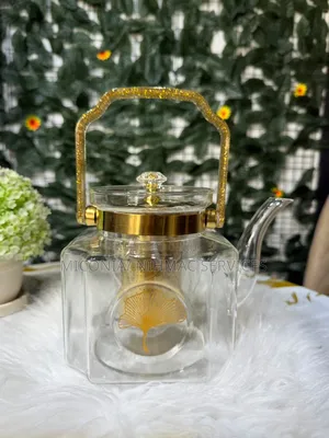 Square Golden Teapot