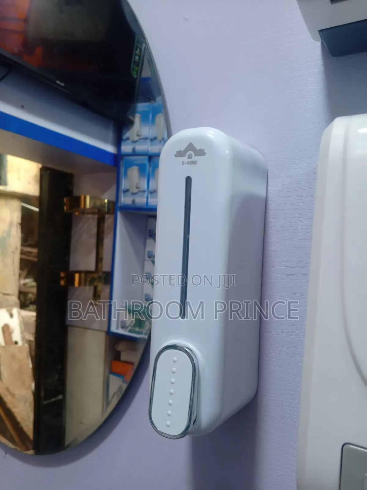 Pure White Liquid Soap and Hand Sanitizer Dispenser