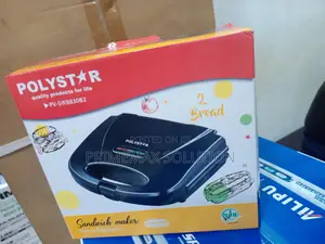 Polystar PV-SWB830B2 2-Slice Sandwich Maker 750W Non-Stick Toaster