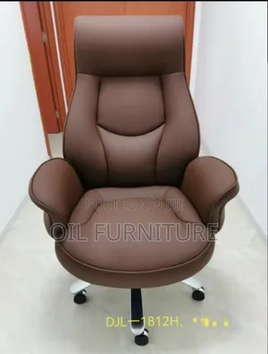 Luxury High-Back Executive Leather Office Chair -