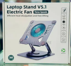 Laptop Stand V5.1 With Built-in Electric Cooling Fan