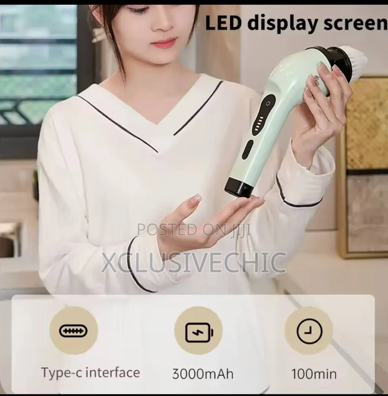 9-in-1 Electric Spin Cleaning Scrubber Brush
