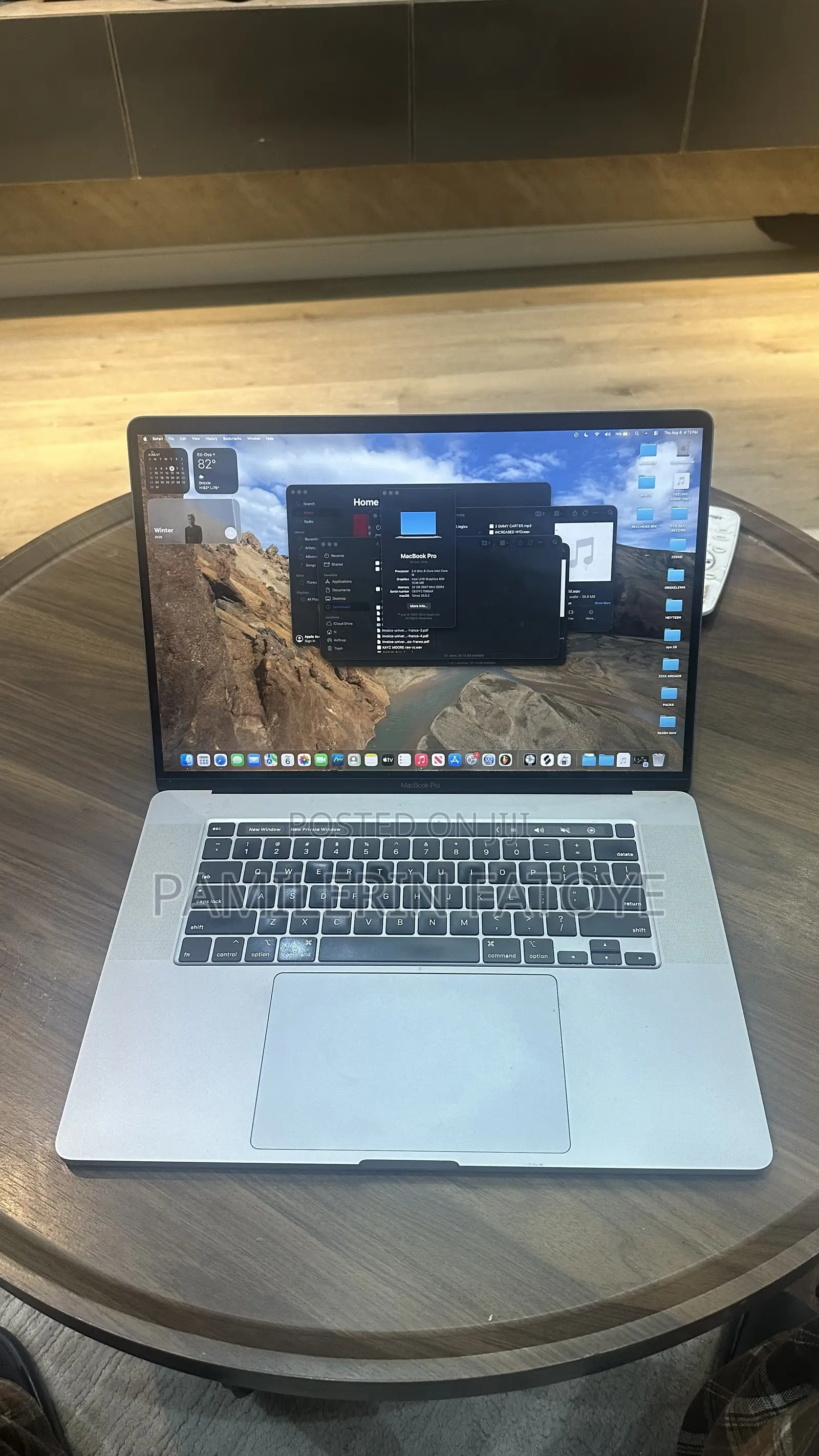 Laptop Apple MacBook Pro 2019 32GB Intel Core i9 SSD 512GB