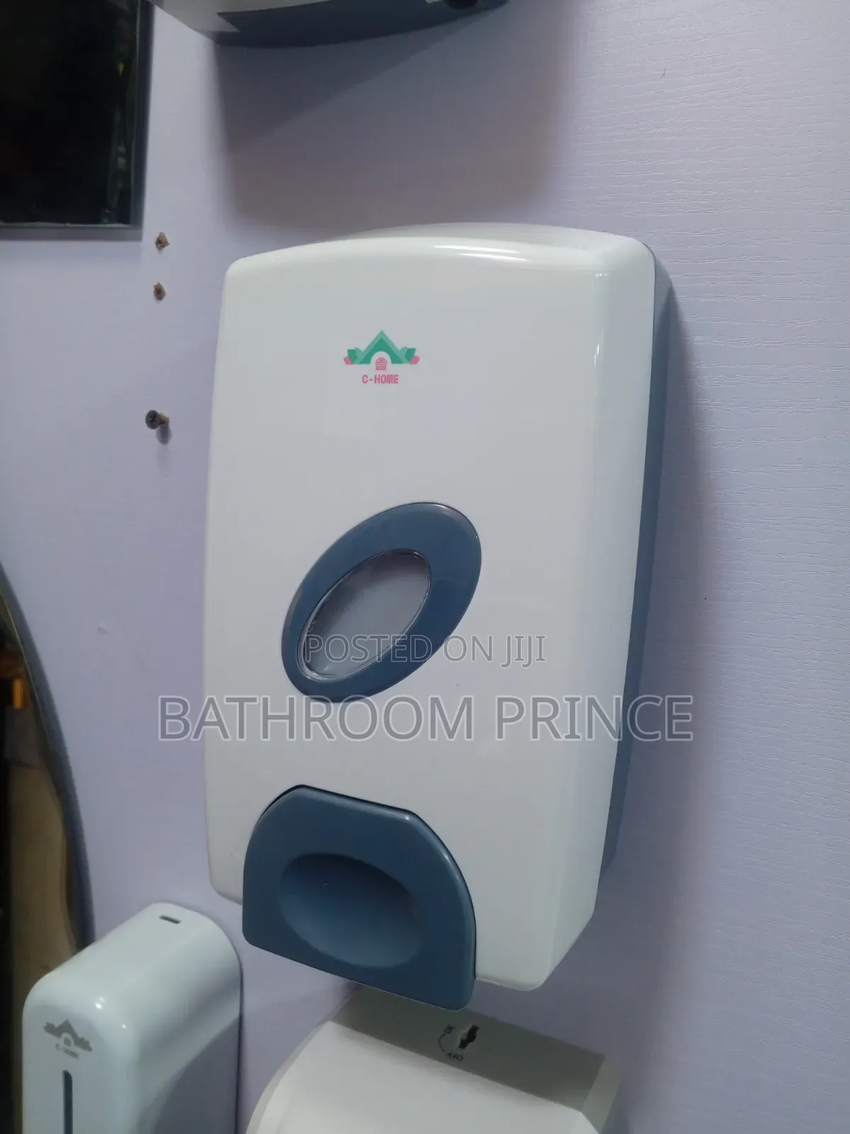 Unique White and Grey Push Manual Liquid Soap Dispenser