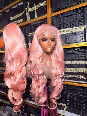HD Pink Wig Full Frontal