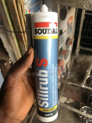 Soudal Branded Acetic Cure Silicone Sealant Cartridge.