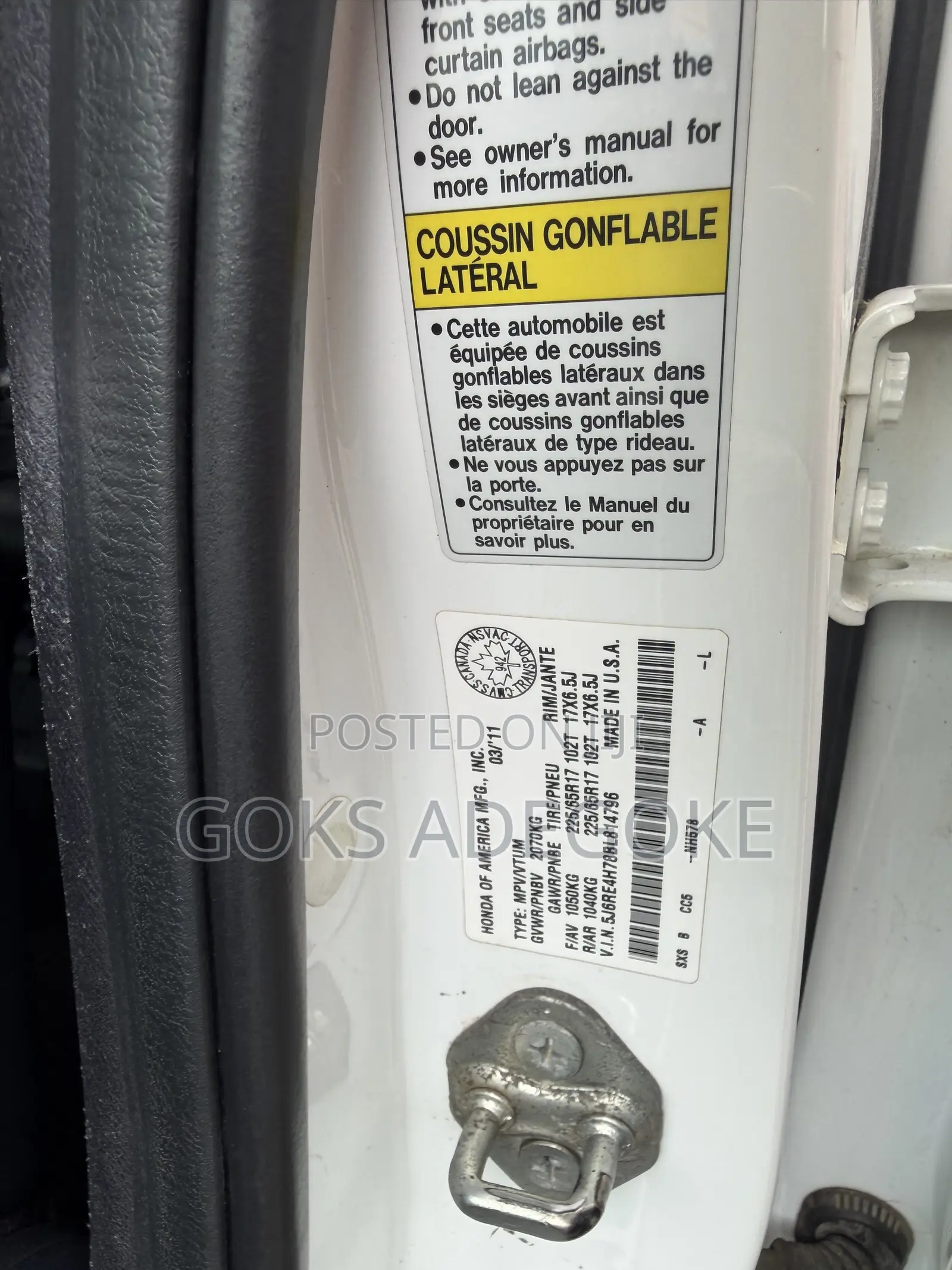 Honda CR-V 2011 White