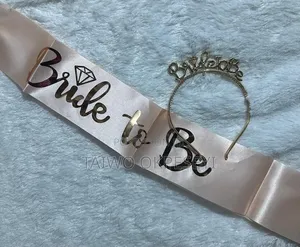 Bridal Headset and Sash