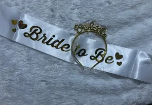 Bridal Headset and Sash