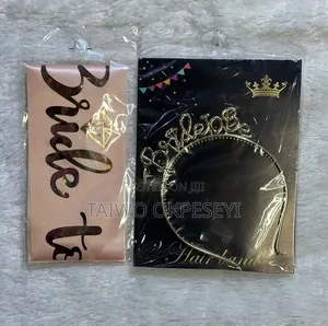 Bridal Headset and Sash