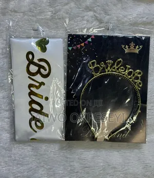 Bridal Headset and Sash