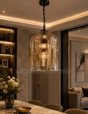 Modern Glass Pendant Light E27 Cord Hanging Lamp