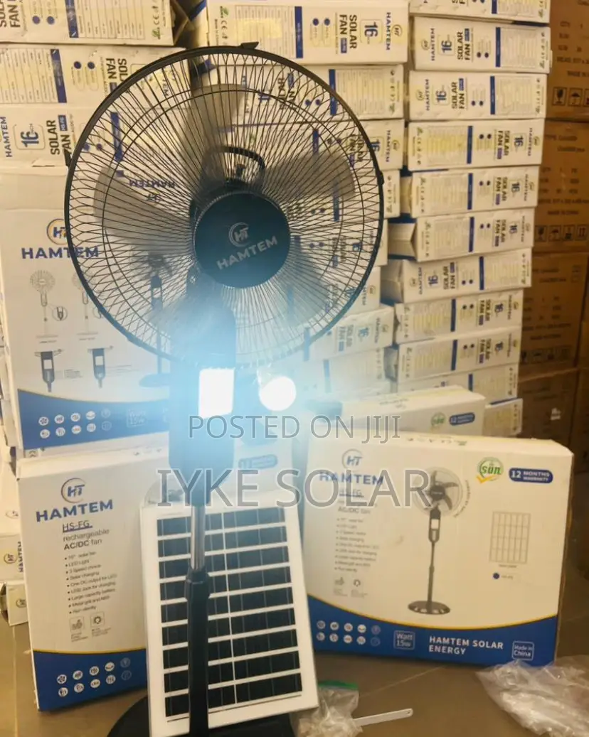 Hamtam Solar Rechargeable Fan