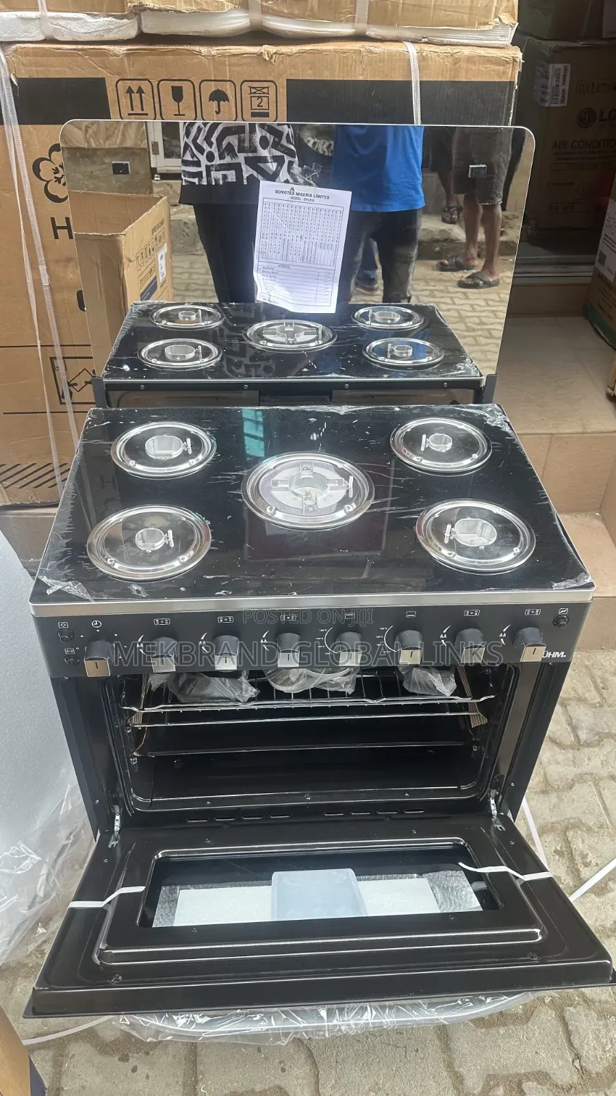 Bruhm Standing Gas Cooker 5burna Automatic
