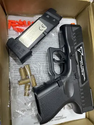 Realistic Toy Gun With Magazine, Shell Cases for Props
