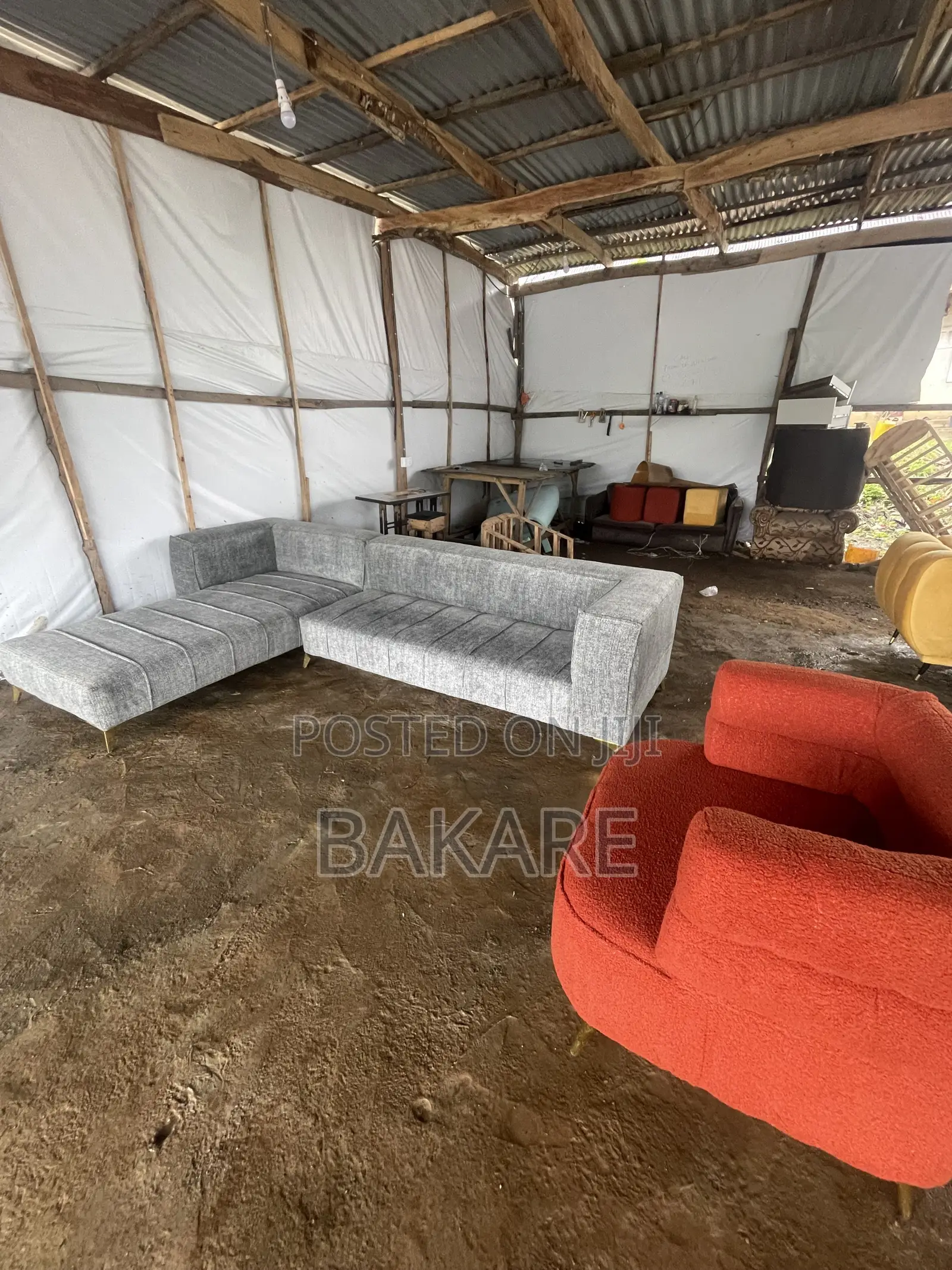 Premium L- Shape Sofa With a Single Couch