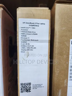 New Laptop HP OmniBook 5 14" 16GB Intel Core 7 SSD 1T