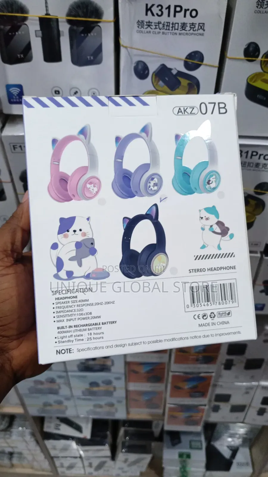 Akz07B Wireless Headset
