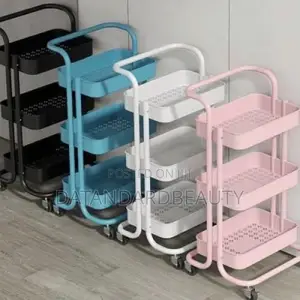 3 Steps Plastic Trolley