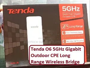 Tenda O6 5GHz Gigabit Outdoor CPE Long Range Wireless Bridge