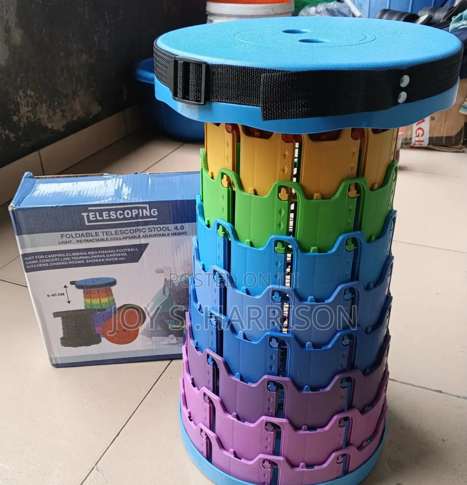 Foldable Stool Easy to Move About With