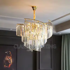 LED Light Chandeliers Glass Lustres Decoration Home Golden Light