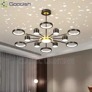 Modern Luxury Stylish Starry Sky Ring Atmosphere LED Pendant Lights