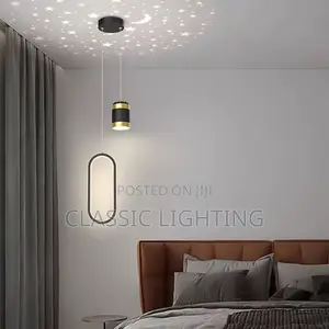 Star Projection Bedside Lamp Ceiling Hanging Ceiling Lamps for Bedroom