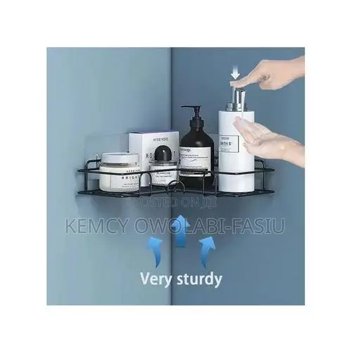 Bathroom/Toilet Iron Corner Shelf Rack