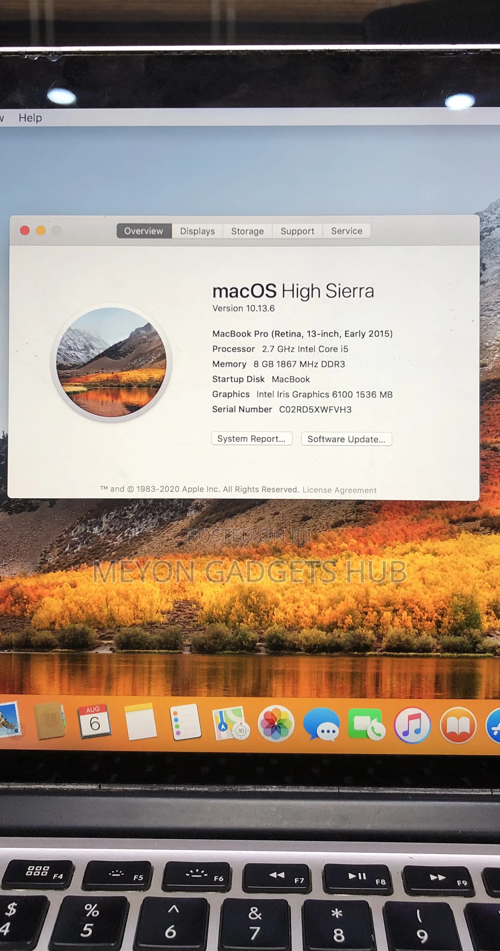 Laptop Apple MacBook Pro 2015 8GB Intel Core i5 HDD 128GB