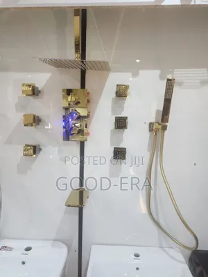 Gold 6 Ways Mmaat Jet Conduit Shower