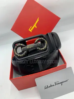 Ferragamo Quality Luxury Men Genuine Leather Belt