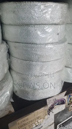 Stack of White, Woven Fiberglass Tape, 2x30meter