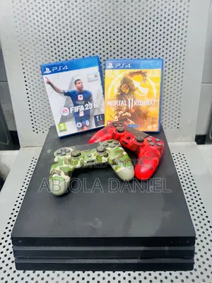 PS4 Pro With Soccer Game and Mortal